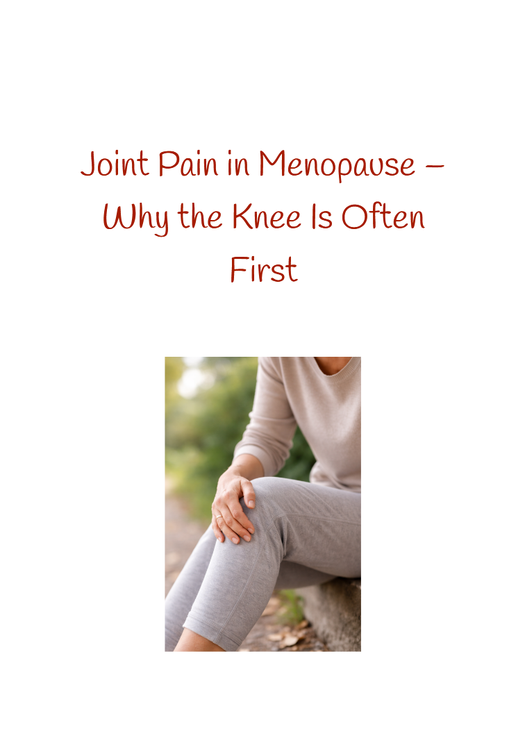 🇬🇧 Joint Pain in Menopause (Why the Knee Is Often First) 🇭🇺 Izületi fájdalom menopauzában – miért a térd jelzi először?