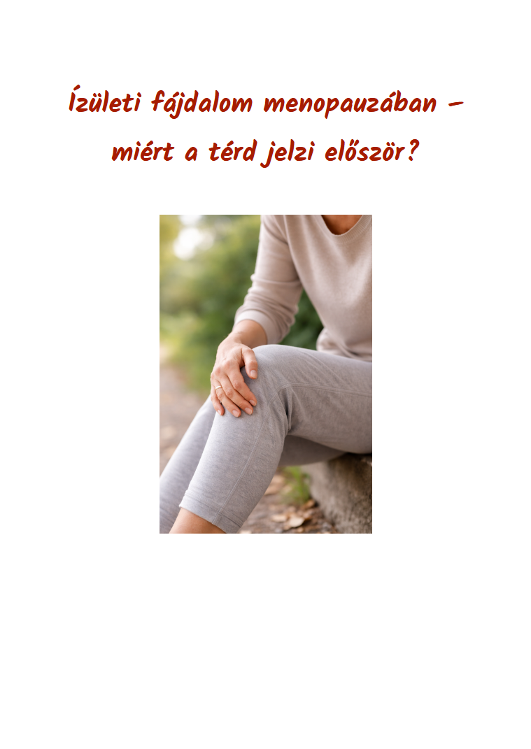 Joint Pain in Menopause (Why the Knee Is Often First) 🇬🇧 🇭🇺